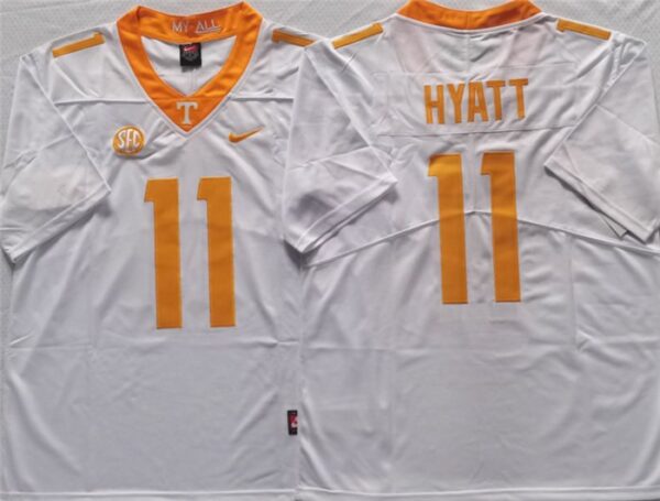 Tennessee Volunteers 11 Jalin HYATT White Limited Men Jersey