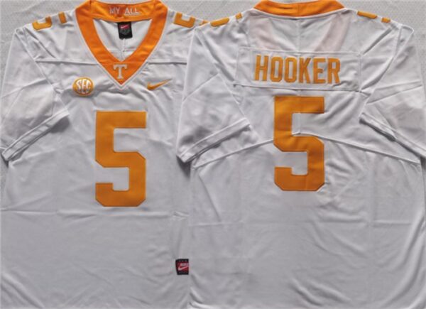 Tennessee Volunteers 5 Hendon Hooker White Limited Men Jersey