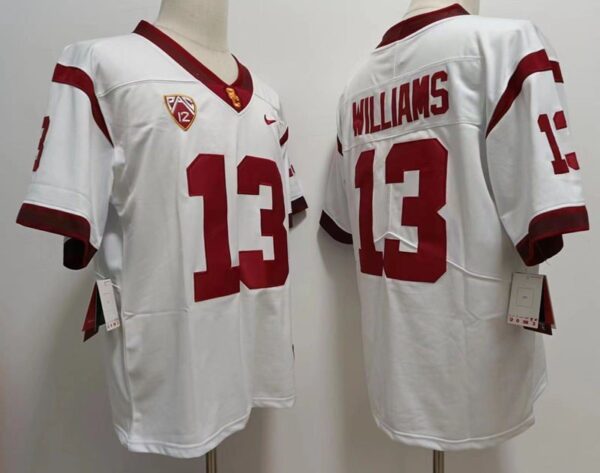 USC Trojans 13 Caleb Williams White Men Jersey