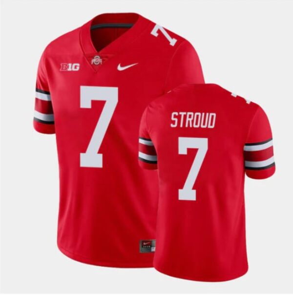 Ohio State Buckeyes 7 CJ Stroud Red Men Jersey