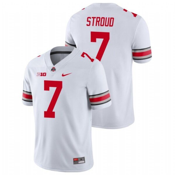 Ohio State Buckeyes 7 CJ Stroud White Men Jersey