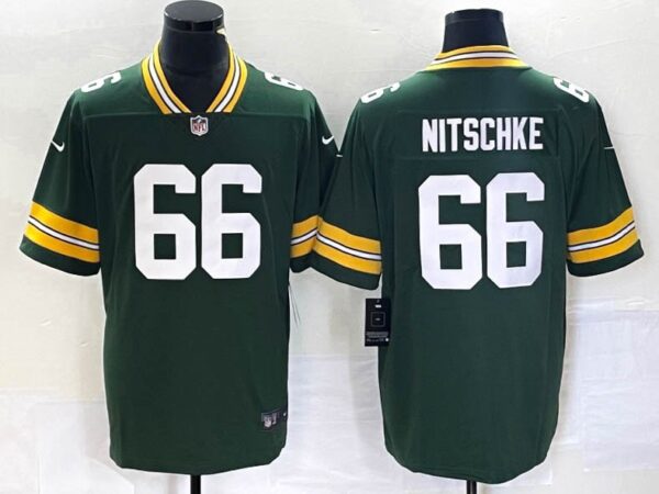 Packers 66 Ray Nitschke Green Stitched Men Jersey