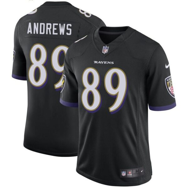 Men's Ravens 89 Mark Andrews Black Stitched Limited Jersey