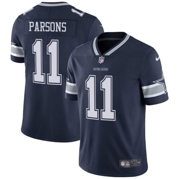 Men's Cowboys 11 Micah Parsons Navy Stitched Limited Jersey