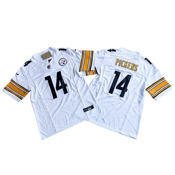 Men's Pittsburgh Steelers 14# George Pickens Vapor F.U.S.E. Stitched Jersey