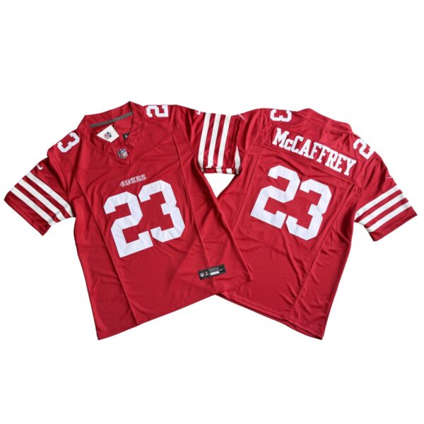 Men's San Francisco 49ers 23# Christian McCaffrey Vapor F.U.S.E. Stitched Jersey