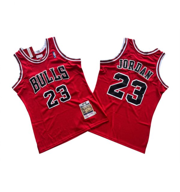 Men's Bulls 23# Michael Jordan red 97-87 season retro Stitched Jersey