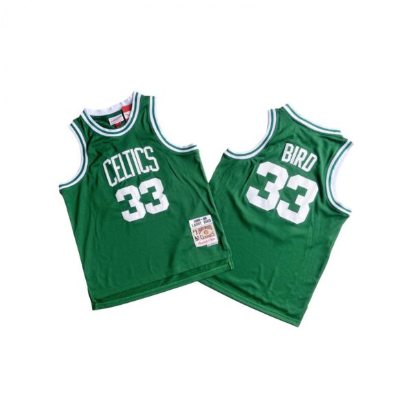 Youth Celtics #33 green 85-86 season retro jersey - Larry Bird