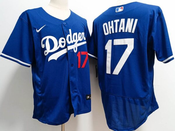 Los Angeles Dodgers #17 Shohei Ohtani Blue 2024 Stitched Jersey