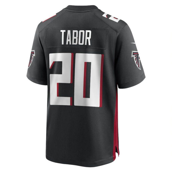 A.Falcons #20 Teez Tabor Black Game Player Jersey Stitched American Football Jerseys - Image 2