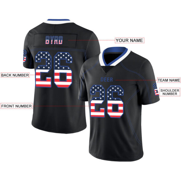 Custom B.Bills Stitched American Football Jerseys Personalize Birthday Gifts Black Jersey - Image 2