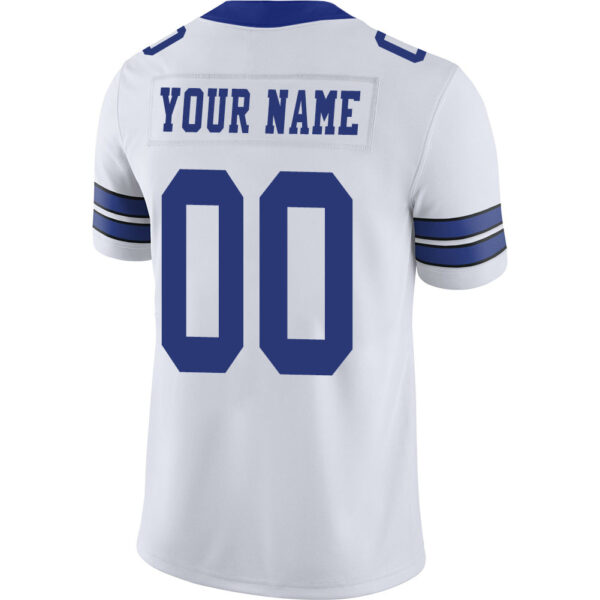 Custom D.Cowboys Stitched American Football Jerseys Personalize Birthday Gifts White Jersey - Image 3