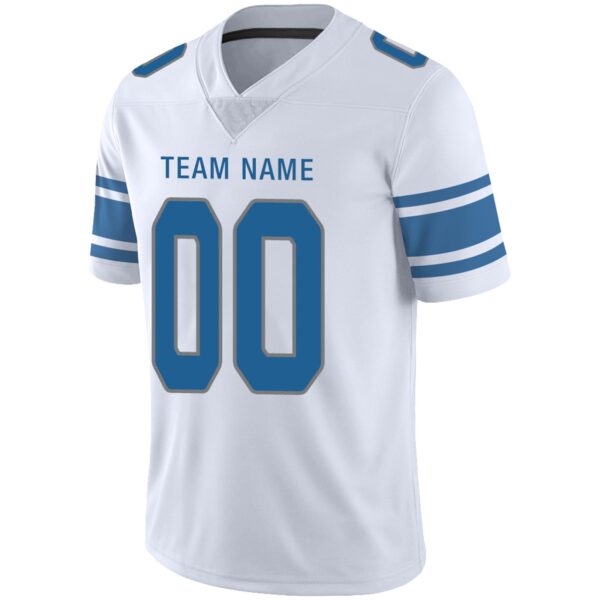 Custom D.Lions Football Jersey Team Player or Personalized Design Your Own Name for Men's Women's Youth Jerseys Blue - Image 12