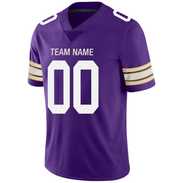 Custom MN.Vikings Football Jerseys Team Player or Personalized Design Your Own Name for Men's Women's Youth Jerseys Purple - Image 6