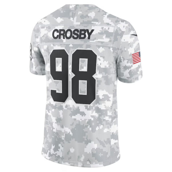 LV.Raiders #98 Maxx Crosby Arctic Camo 2024 Salute to Service Retired Player Limited Stitched American Football Jerseys