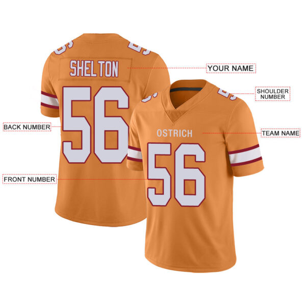 Custom TB.Buccaneers Stitched American Football Jerseys Personalize Birthday Gifts Gold Jersey - Image 2