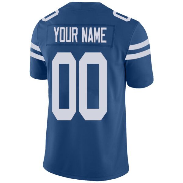 Custom IN.Colts Football Jerseys Team Player or Personalized Design Your Own Name for Men's Women's Youth Jerseys Royal - Image 3