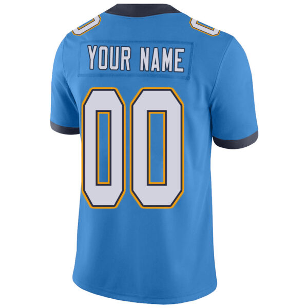 Custom LA.Chargers  Stitched American Football Jerseys Personalize Birthday Gifts Powder Blue Jersey - Image 3