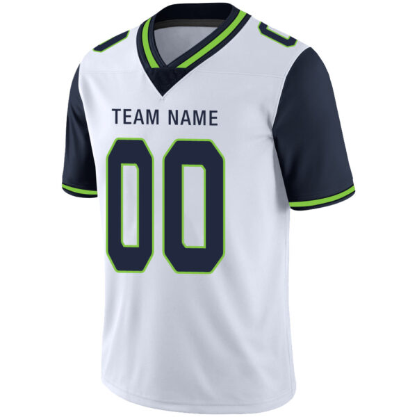 Custom S.Seahawks Stitched American Football Jerseys Personalize Birthday Gifts White Jersey - Image 4