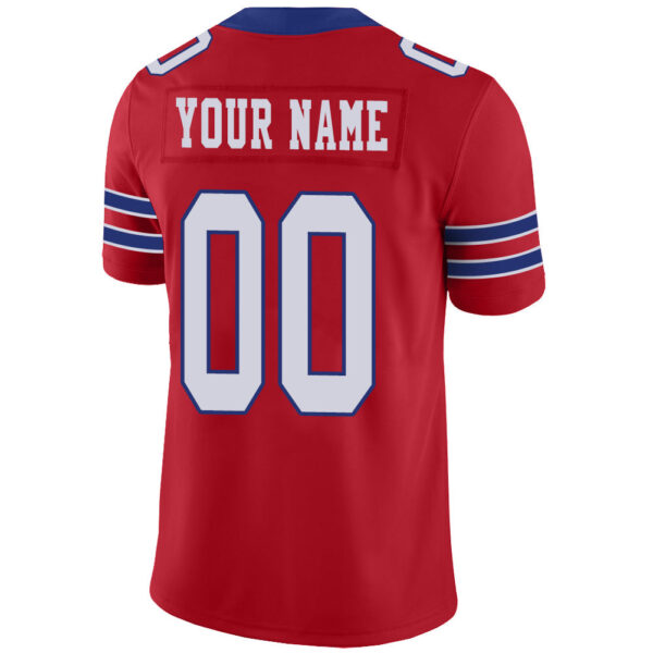 Custom B.Bills Stitched American Football Jerseys Personalize Birthday Gifts Red Jersey - Image 3