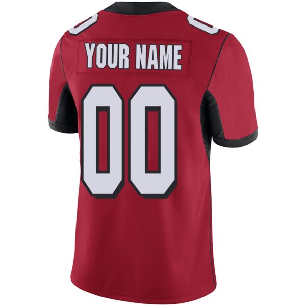 Custom A.Falcons Team Player or Personalized Design Your Own Name for Men's Women's Youth Jerseys Red Football Jerseys - Image 8