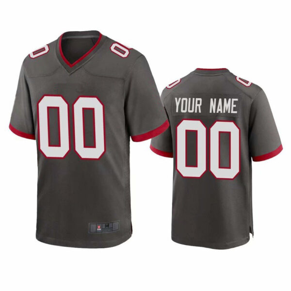 Custom TB.Buccaneers Football Jerseys American Design Your Own Practice Mesh Name and Number - Image 2