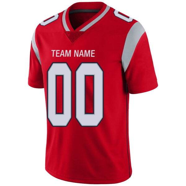 Custom NE.Patriots Stitched American Football Jerseys Personalize Birthday Gifts Red Jersey - Image 4