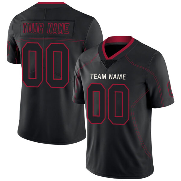 Custom A.Falcon Men's American Black Fashion Vapor Limited Stitched Football Jersey