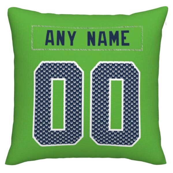 Custom S.Seahawks Pillow Decorative Throw Pillow Case - Print Personalized Football Team Fans Name & Number Birthday Gift Football Pillows - Image 4