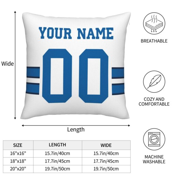 Custom D.Cowboys Pillow Decorative Throw Pillow Case - Print Personalized Football Team Fans Name & Number Birthday Gift Football Pillows - Image 6