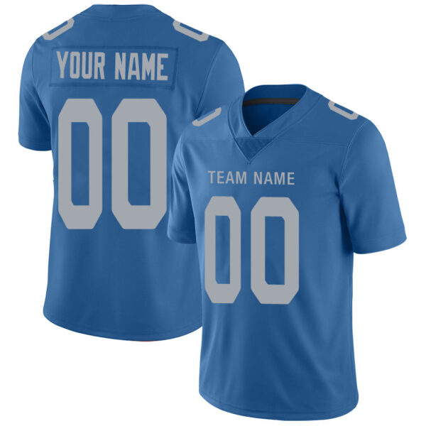 Custom D.Lions Stitched American Football Jerseys Personalize Birthday Gifts Blue Jersey