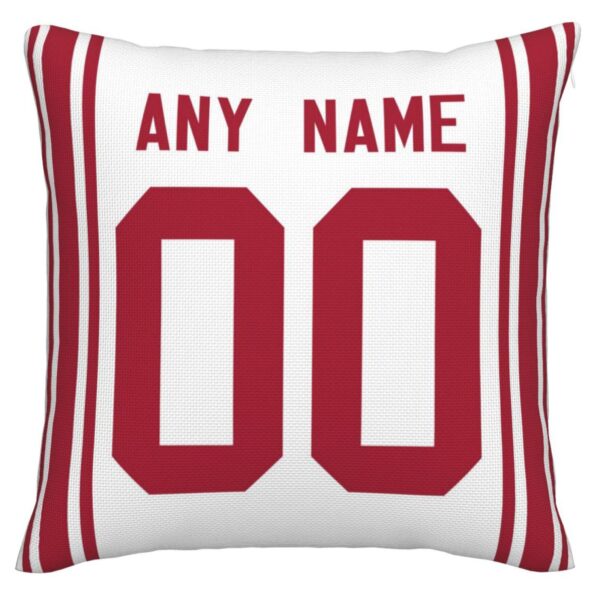 Custom NY.Giants Pillow Decorative Throw Pillow Case - Print Personalized Football Team Fans Name & Number Birthday Gift Football Pillows - Image 2