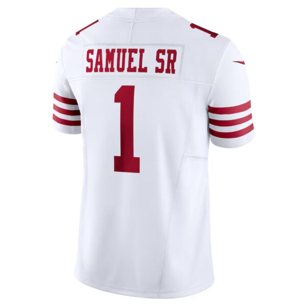 SF. 49ers #1 Deebo Samuel Sr Vapor F.U.S.E. Limited Jersey - White American Football Jersey SF.49ers