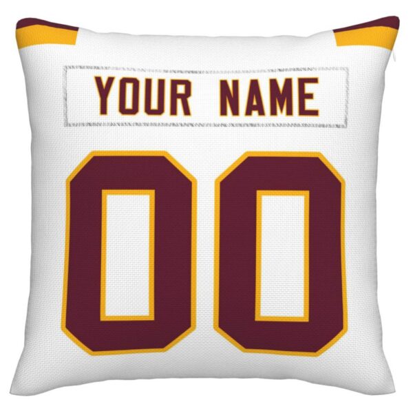 Custom W.Football Team Pillow Decorative Throw Pillow Case - Print Personalized Football Team Fans Name & Number Birthday Gift Football Pillows - Image 2