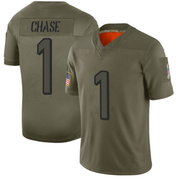 Men's #1 Ja'Marr Chase C.Bengal Limited Stitched Jerseys Football - Image 4