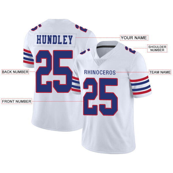 Custom B.Bills Stitched American Jerseys Personalize Birthday Gifts White Football Jerseys - Image 2