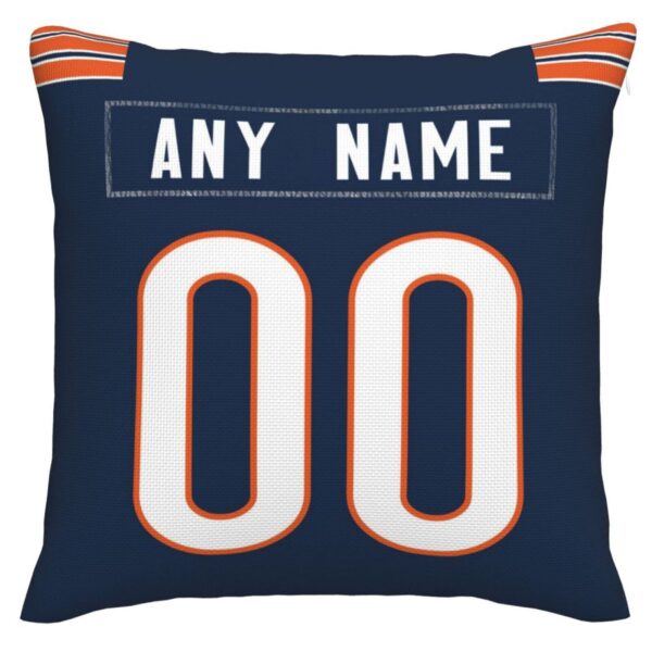 Custom C.Bears Pillow Decorative Throw Pillow Case - Print Personalized Football Team Fans Name & Number Birthday Gift Football Pillows - Image 2