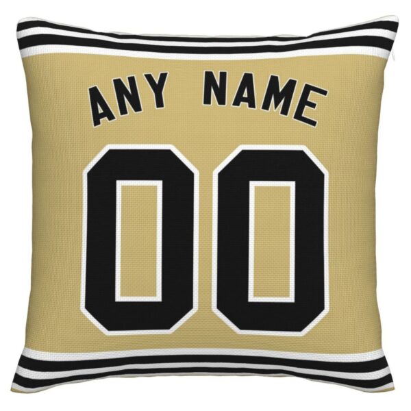 Custom NO.Saints Pillow Decorative Throw Pillow Case - Print Personalized Football Team Fans Name & Number Birthday Gift Football Pillows - Image 2