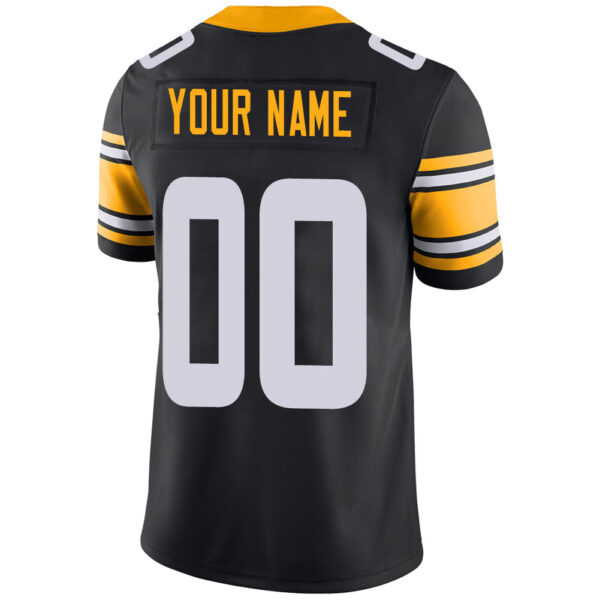 Custom P.Steelers Stitched American Football Jerseys Personalize Birthday Gifts Black Jersey - Image 3