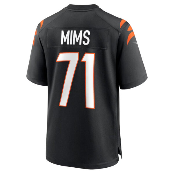 C.Bengals #71 Amarius Mims 2024 Draft First Round Pick Player Game Jersey - Black Football Jerseys