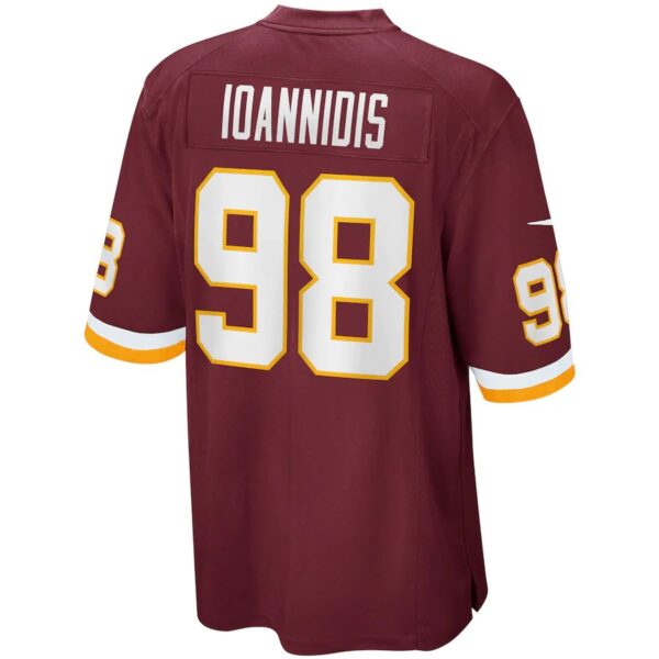 W.Football Team #98 Matt Ioannidis Burgundy Player Game Jersey Stitched American Football Jerseys