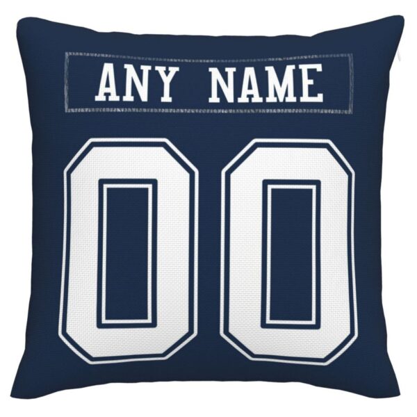 Custom D.Cowboys Pillow Decorative Throw Pillow Case - Print Personalized Football Team Fans Name & Number Birthday Gift Football Pillows - Image 2