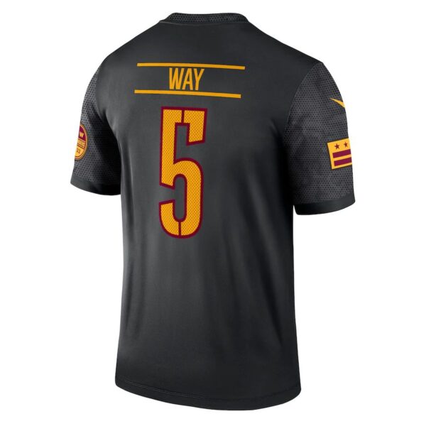 W.Commanders #5 Tress Way Black Alternate Legend Jersey Stitched American Football Jerseys