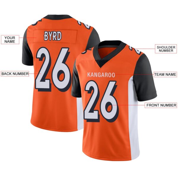 Custom C.Bengals Football Jerseys Team Player or Personalized Design Your Own Name for Men's Women's Youth Jerseys Orange - Image 11