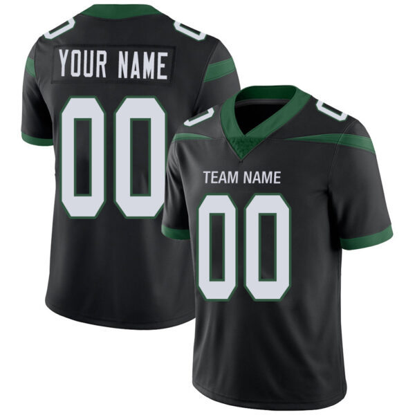 Custom NY.Jets Stitched American Football Jerseys Personalize Birthday Gifts Black Jersey - Image 4