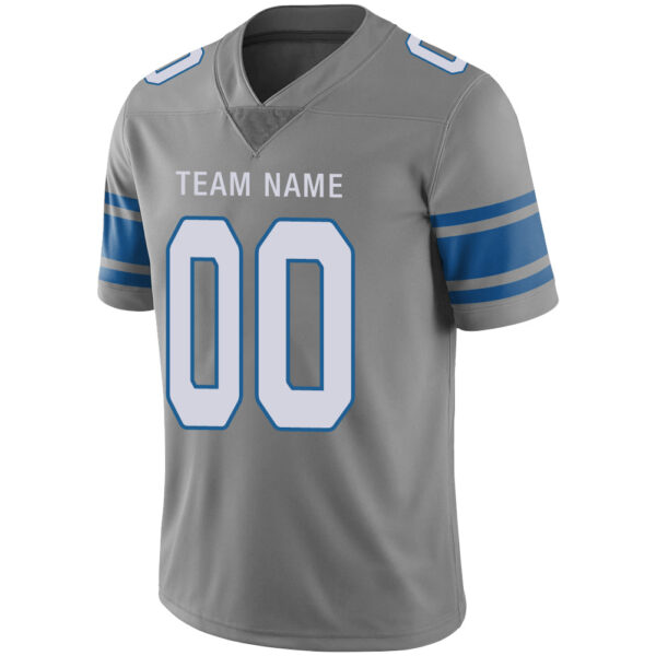 Custom D.Lions Stitched American Football Jerseys Personalize Birthday Gifts Grey Jersey - Image 3