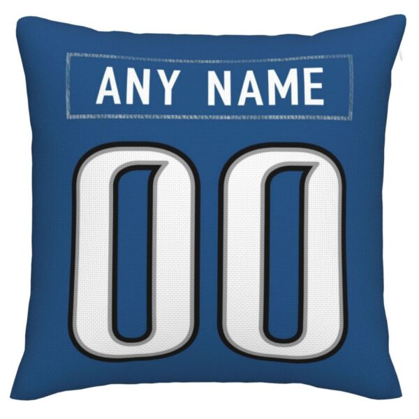 Custom D.Lions Pillow Decorative Throw Pillow Case - Print Personalized Football Team Fans Name & Number Birthday Gift Football Pillows - Image 3