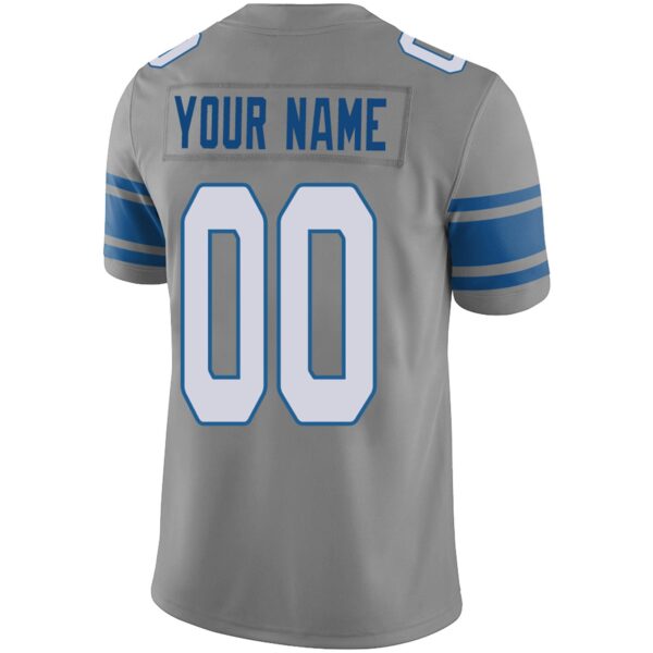 Custom D.Lions Football Jersey Team Player or Personalized Design Your Own Name for Men's Women's Youth Jerseys Blue - Image 9