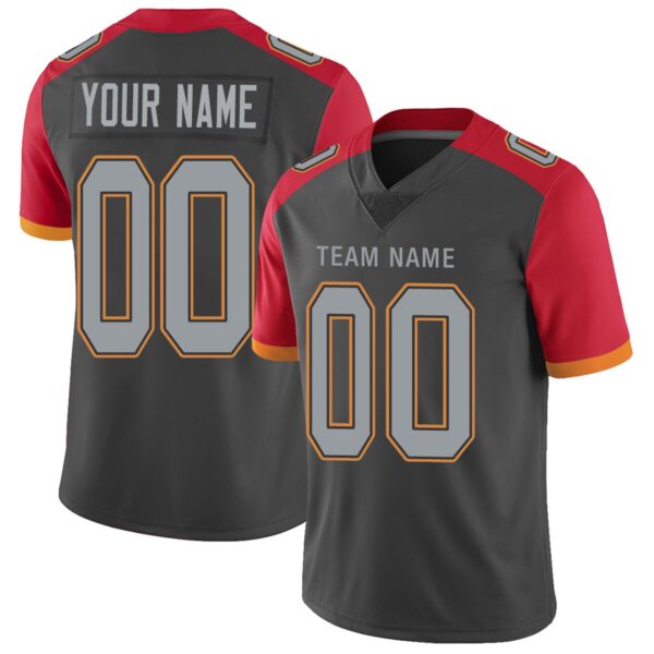 Custom TB.Buccaneers Football Jerseys Team Player or Personalized Design Your Own Name for Men's Women's Youth Jerseys Red - Image 3