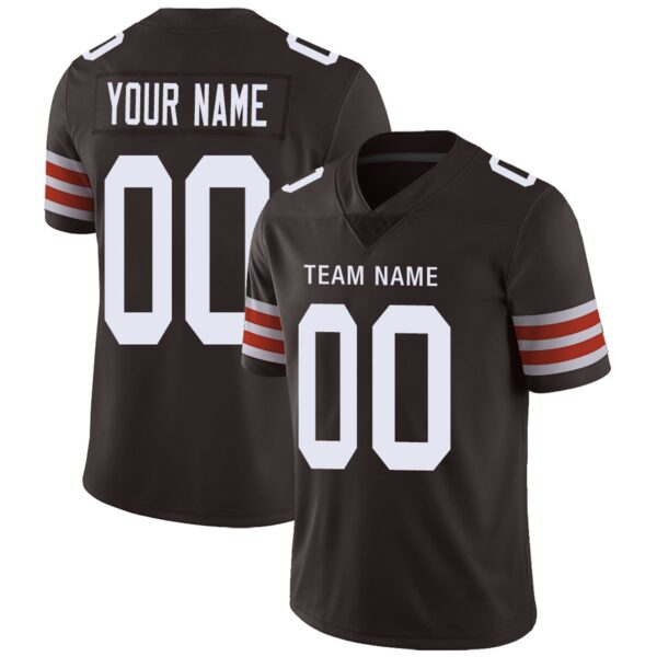 Custom C.Browns Football Jersey Team Player or Personalized Design Your Own Name for Men's Women's Youth Jerseys Brown